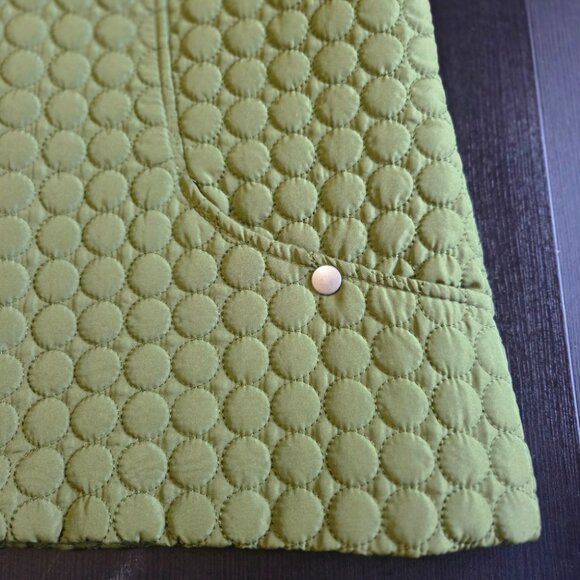 Great Northwest Indigo Quilted Olive Green Vest with Pockets Size 1X - Picture 3 of 8